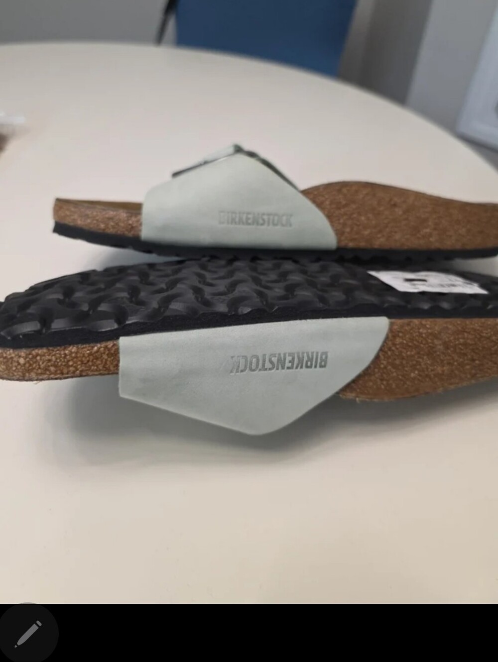 Birkenstock Madrid Big Buckle Pure Sage Nubuck Sandals 42 / 11-11.5 - Picture 3 of 6